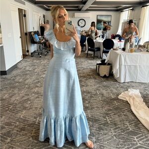 Baby Blue Bridesmaid Dress Size Small